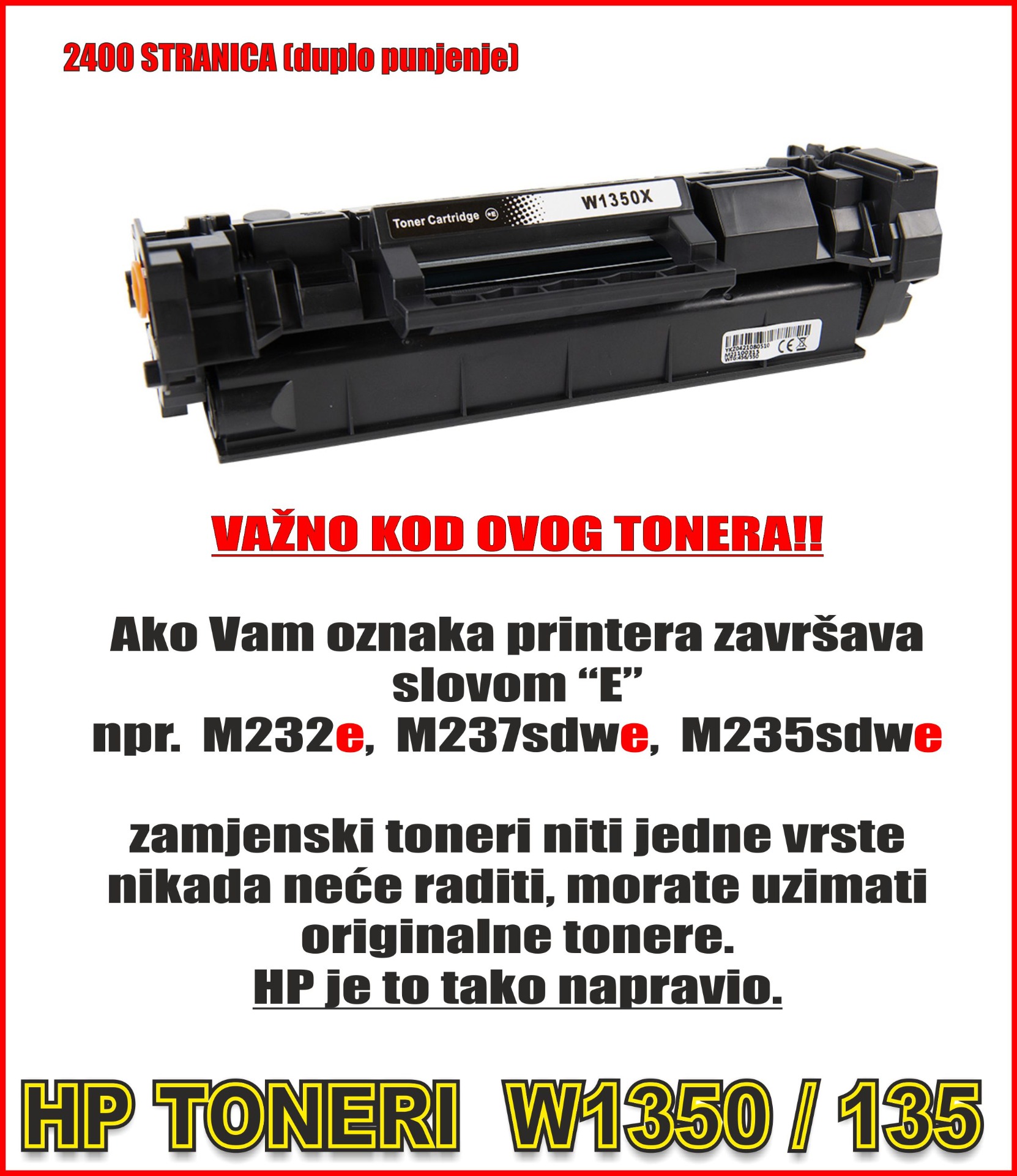 Vind hp 135a toner op - maart 2026